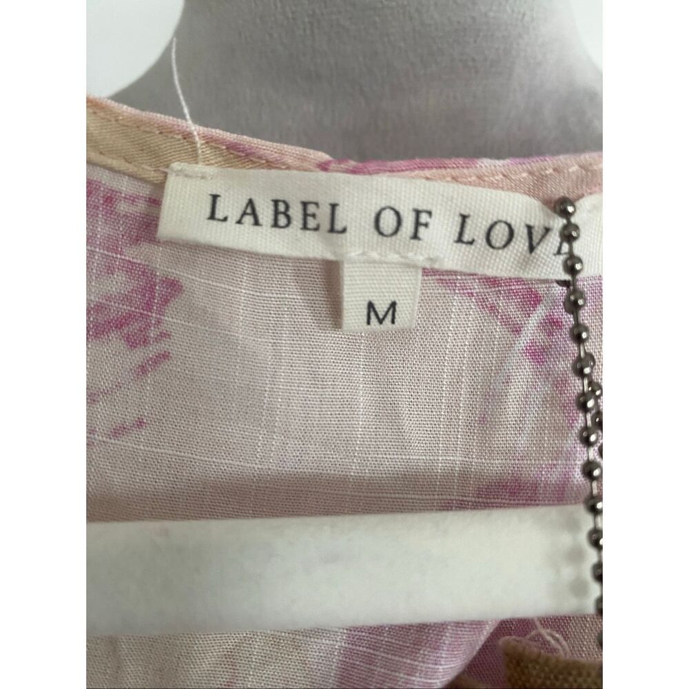 Label Of Love V-Neck Ruffle Bell Sleeve Mini Tunic Dress Short Boho Fairy Medium - Picture 9 of 13
